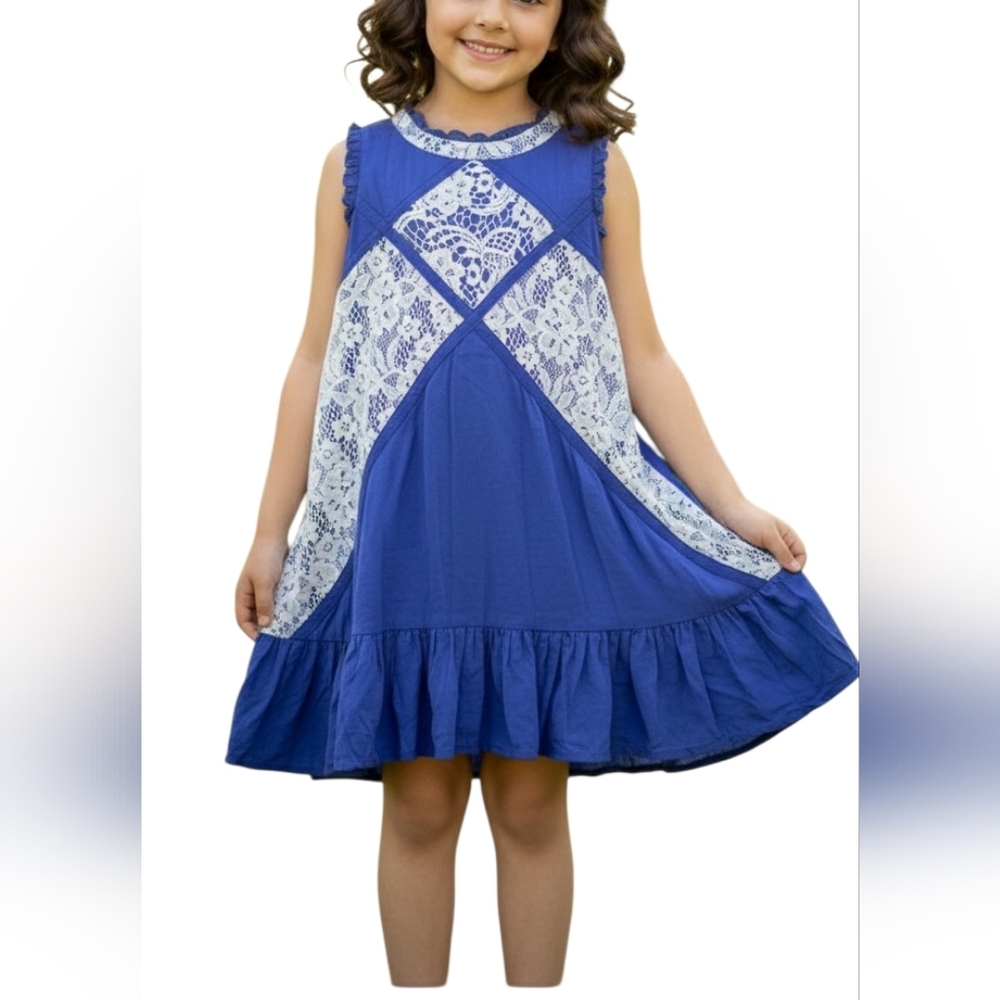 Hayden Girls Royal Blue Garment RAYON  BLEND  SIZE 11/12